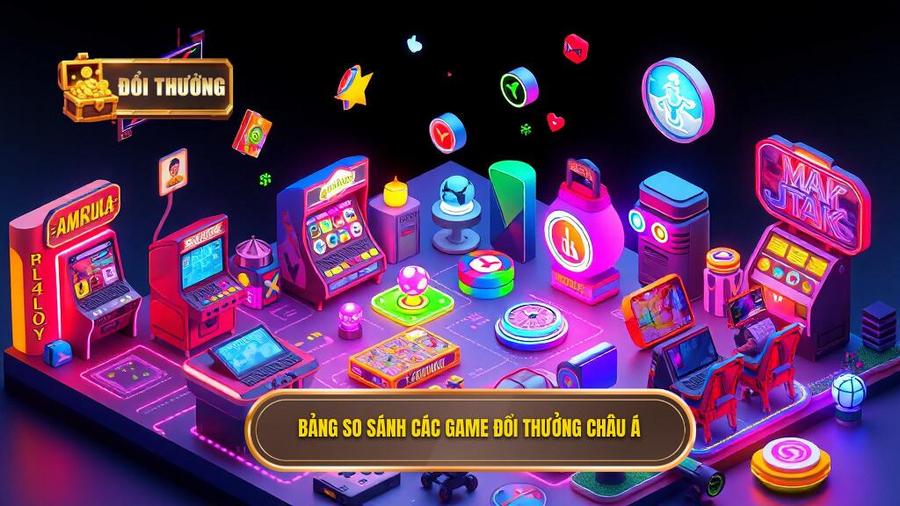 Bảng so sánh các thể loại game phổ biến trong Top game đổi thưởng châu Á