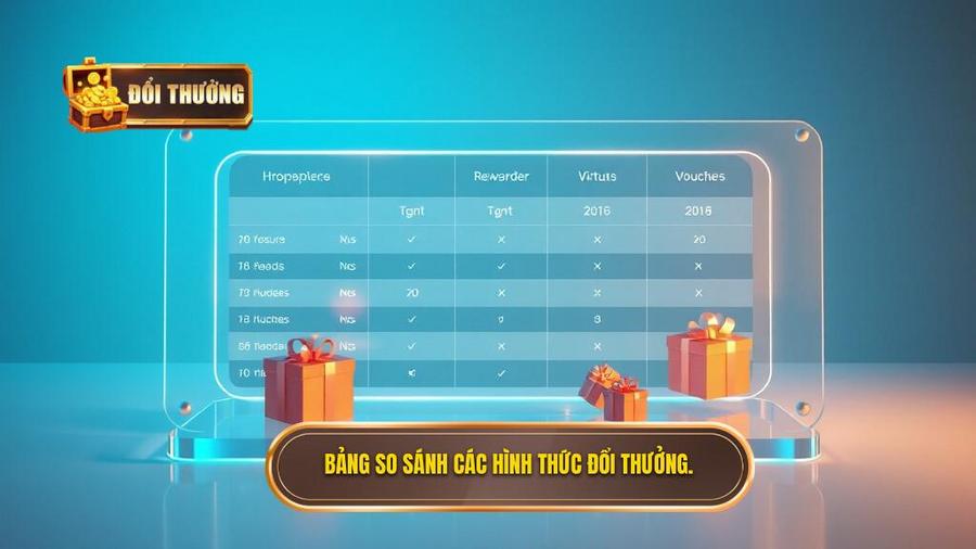 Review game bài đổi thưởng – Cẩm nang chọn lọc sân chơi uy tín nhất 2024 3 Bảng so sánh các hình thức đổi thưởng phổ biến hiện nay