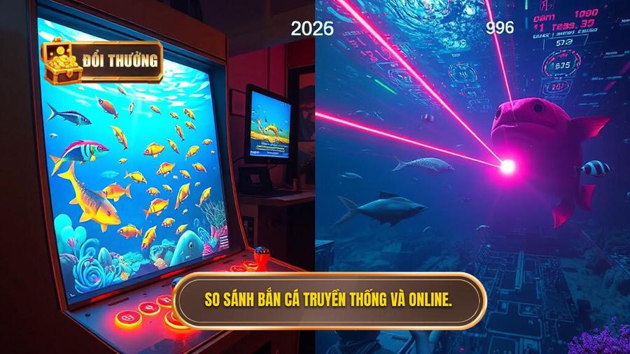 Bảng so sánh: Bắn cá truyền thống vs Bắn cá đổi thưởng 2026