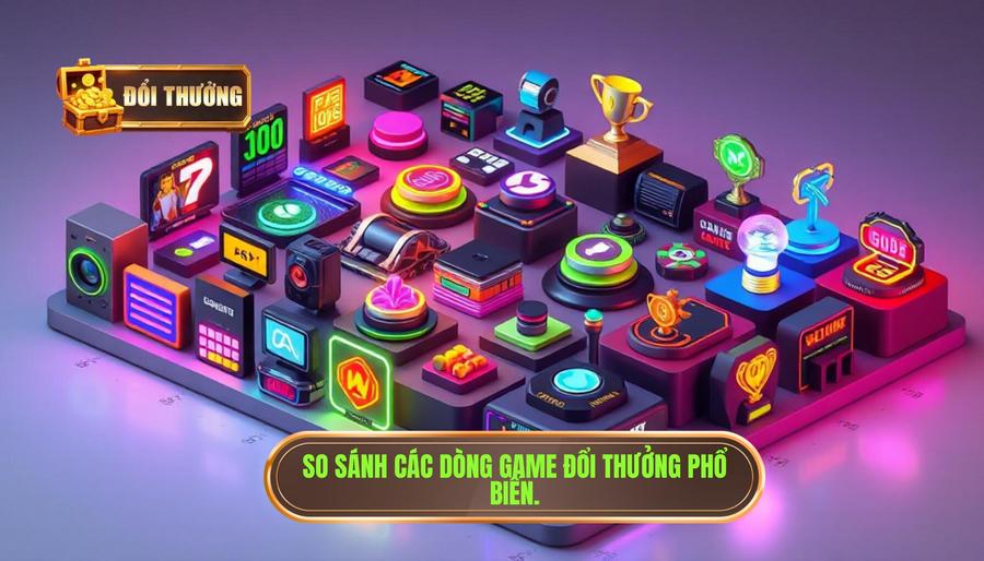 Bảng so sánh các dòng game đổi thưởng phổ biến hiện nay
